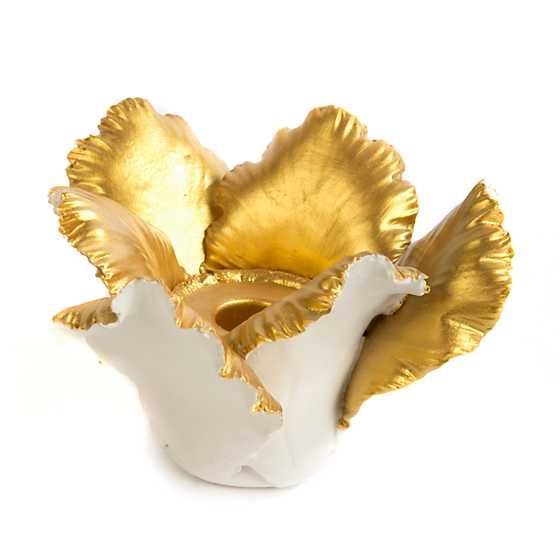 Daffodil Candle Holder - Ivory & Gold | MacKenzie-Childs