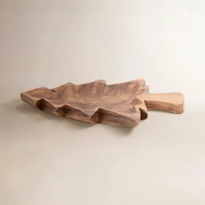 Acacia Wood Christmas Tree Shaped Bowl | Wayfair North America