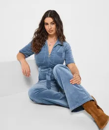 Pixie Stretch Cord Jumpsuit | Joe Browns