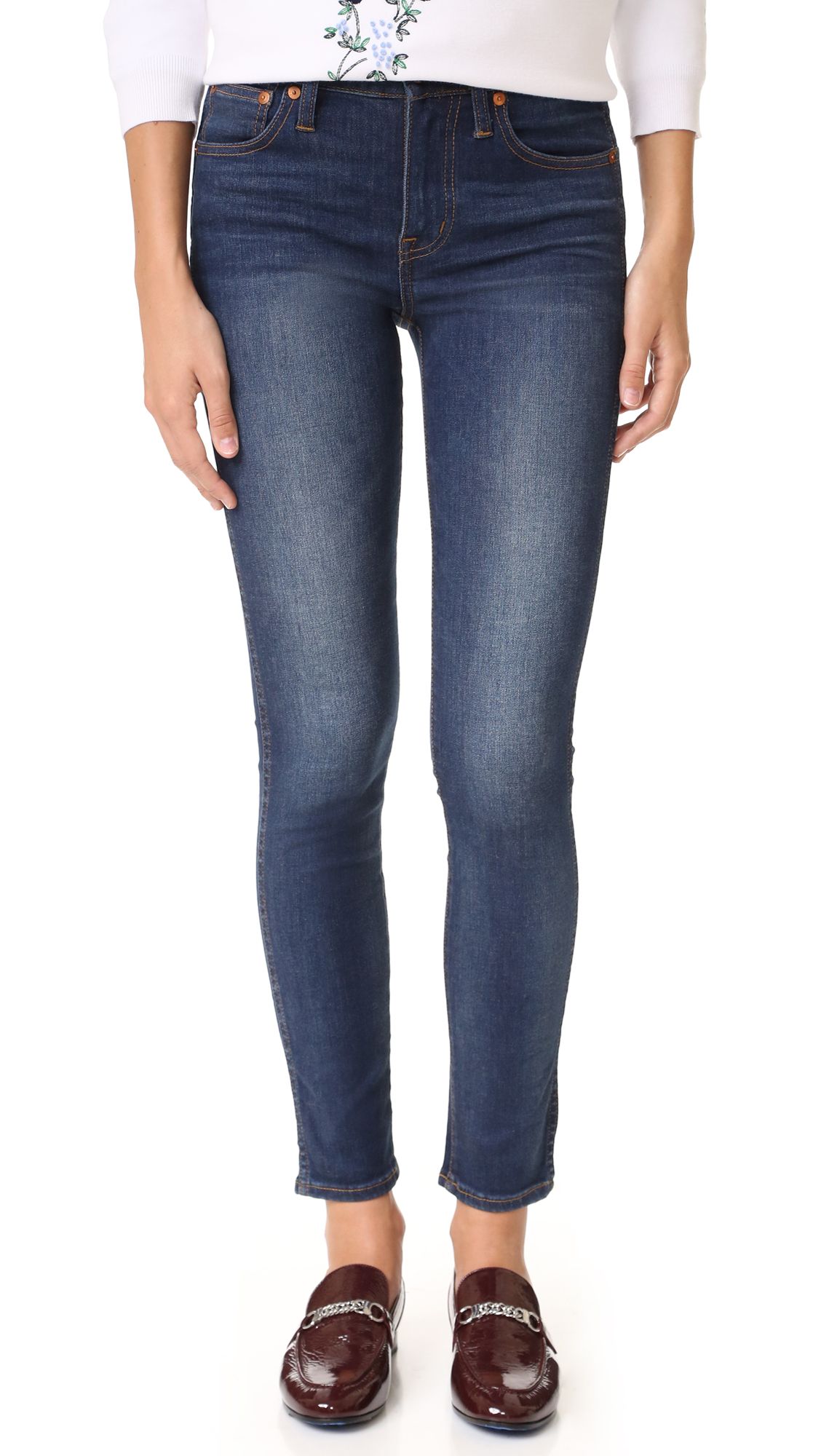 Madewell 9" High Riser Skinny Jeans - Surfside | Shopbop