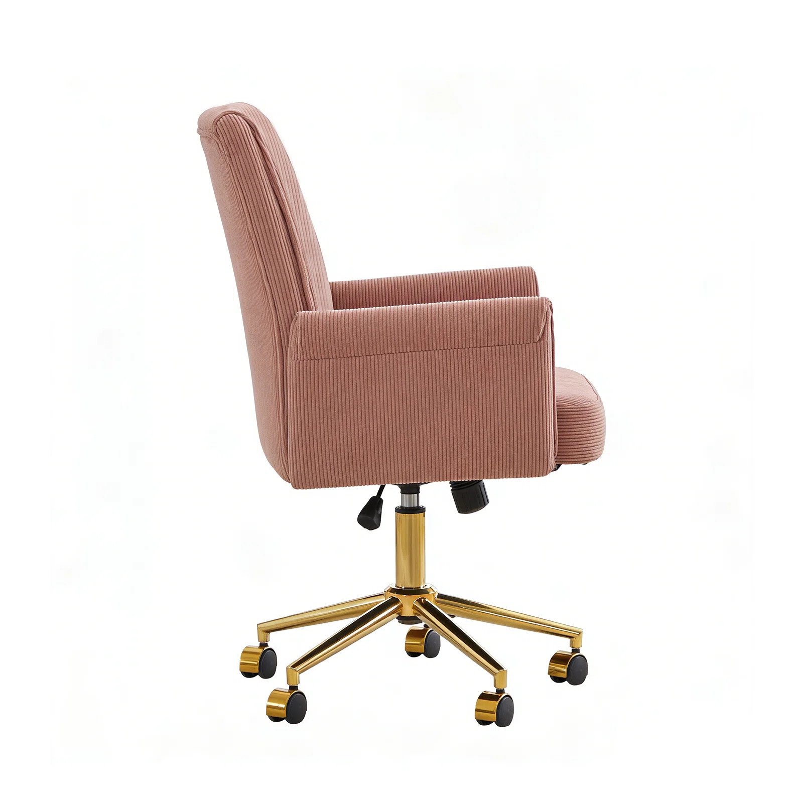 Ivy Bronx Modern Home Office Chair, Ergonomic Design with Height Adjustment and Striped Fabric  f... | Wayfair North America