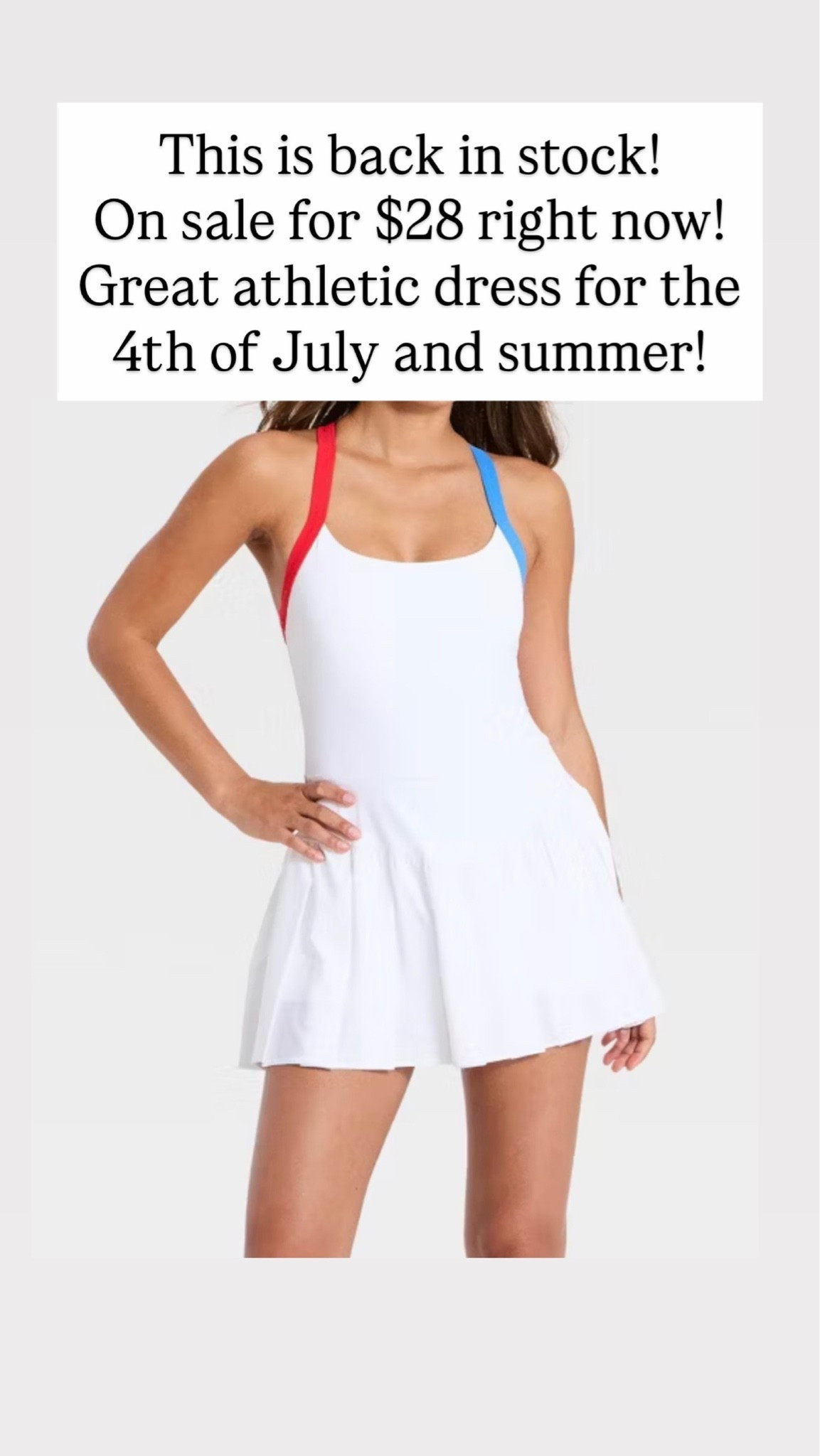 Cute 4th of July athletic dress for women. On sale!

#LTKSaleAlert