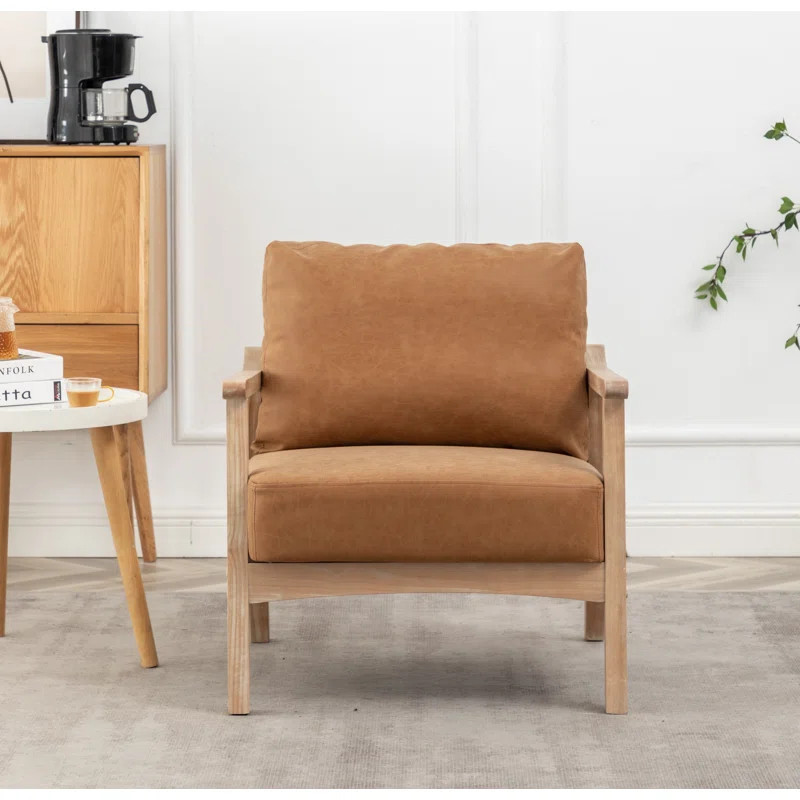 Marnisha Vegan Leather Armchair (Set of 2) | Wayfair North America