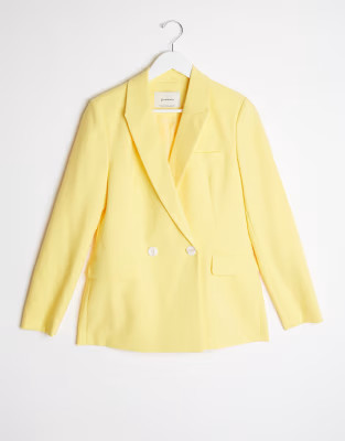 Stradivarius blazer in yellow | ASOS (Global)