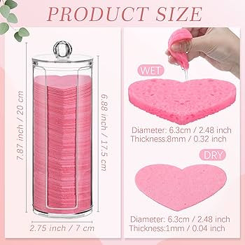 Sieral 120 Pcs Compressed Facial Sponges with Container Face Sponge Disposable Sponge Pads for Wa... | Amazon (US)