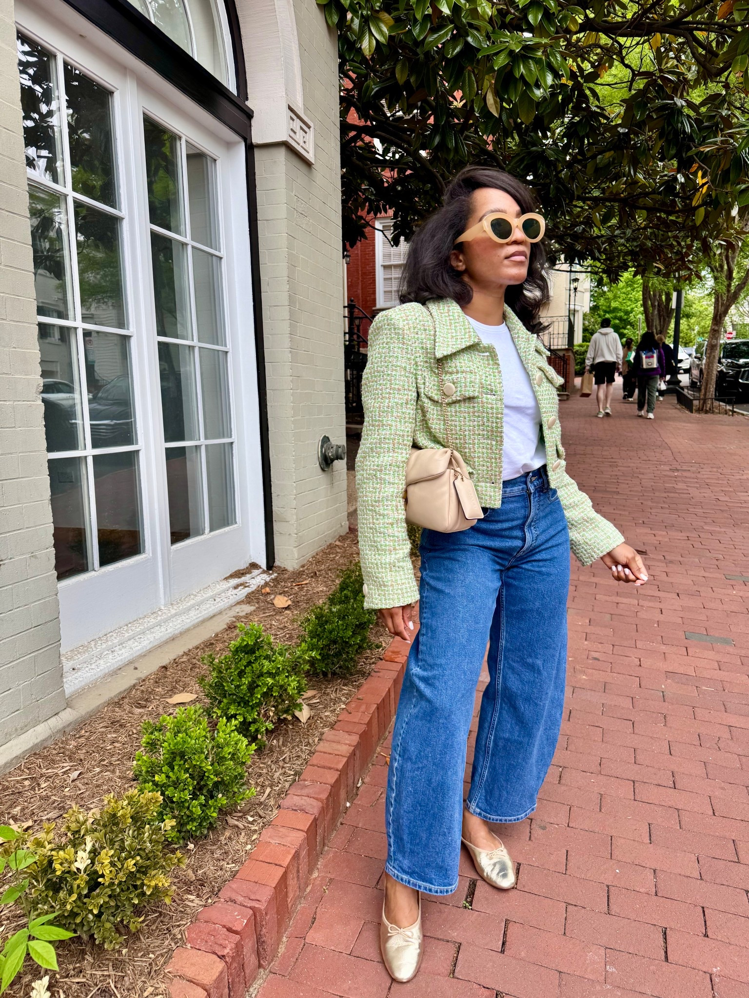 A pretty day in Georgetown in a pretty spring outfit! My green tweed jacket is no longer available but added cute options that are currently in my cart.

#LTKTravel #LTKootd