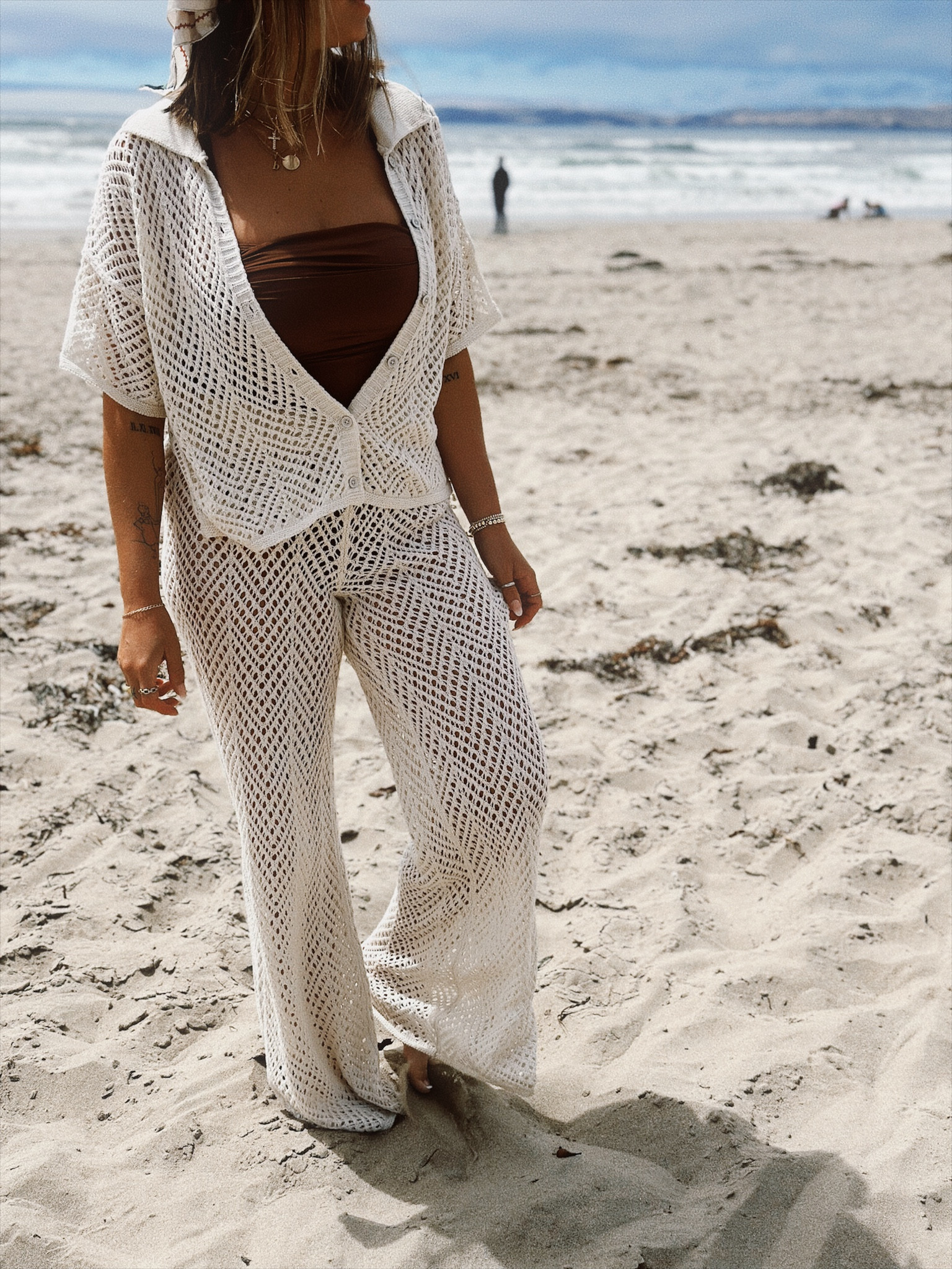 2 piece Crochet beach set 🐚 wearing size S in bottoms and L in top

#LTKFindsUnder50 #LTKSwim #LTKStyleTip
