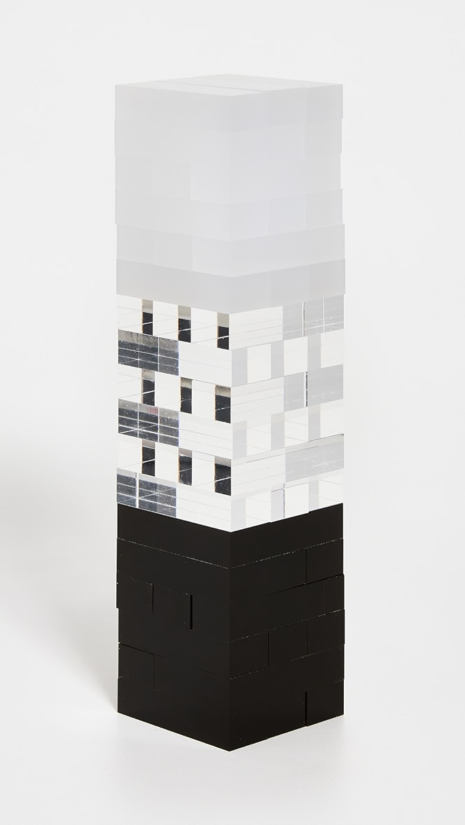 Lucite Jumbling Tower Whiskey Noir | Shopbop