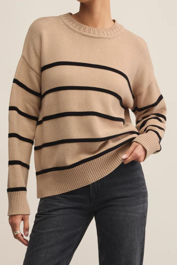 Boyfriend Striped Sweater | South Moon Under