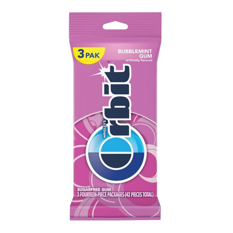 Orbit Bubblemint Sugarfree Gum Multipack - 14 sticks/3pk | Target