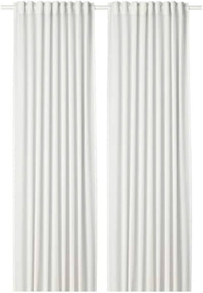 IKEA Hilja Curtains 1 Pair White 504.308.18 Size 57x98 | Amazon (US)