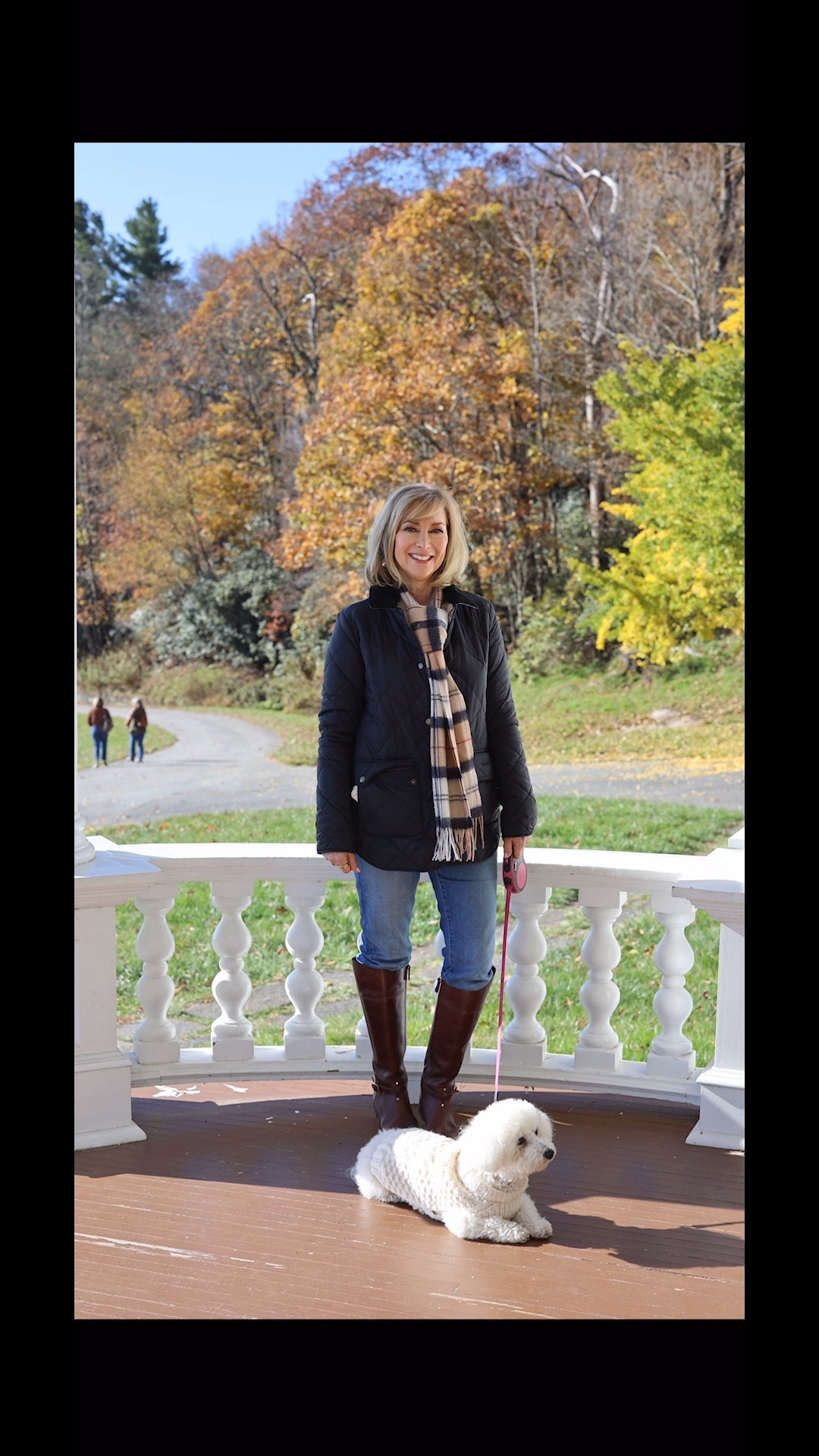 Equestrian looks are trending and I shopped my closet for this look. The Barbour barn jacket is several years old but it never goes out of style. Picked up the Barbour scarf to match my jacket. Tall brown leather boots to finish off the look. 

#LTKSeasonal #LTKTravel #LTKStyleTip