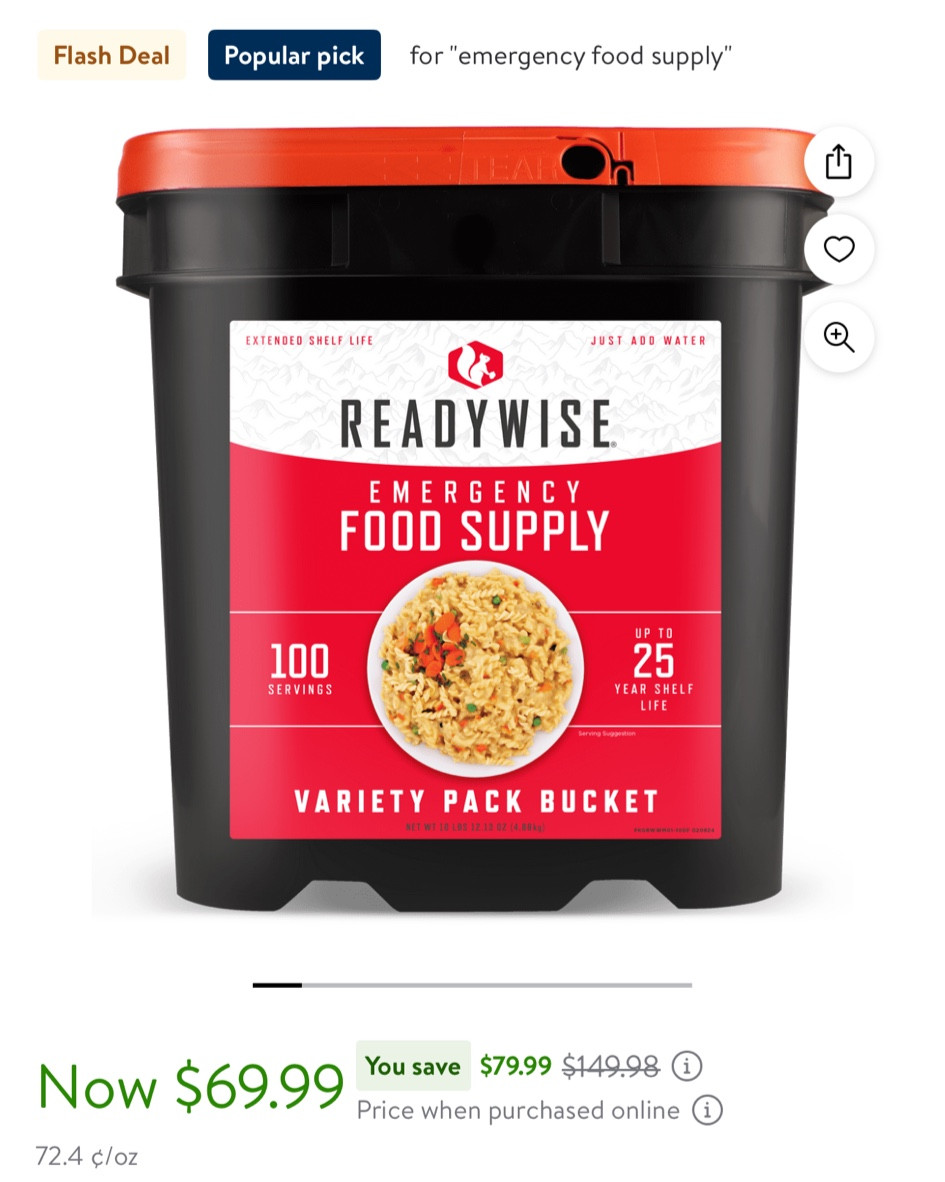 Emergency/ food/ supply / readywise/ 25 year shelf

#LTKsalealert #LTKtravel