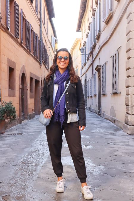 Layering up for Fall here in Italy. Fortunately we’re heading south now so I can stop wearing pants and sneakers and take out my skirts and sandals! 😅 but in the meantime, this is an easy way to layer up :) sweater top, button down shirt, denim jacket and pashmina! 

#LTKeurope #LTKtravel #LTKstyletip