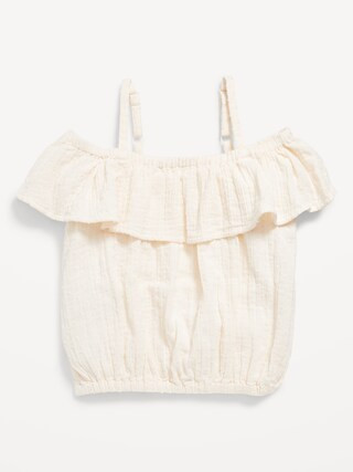 Off-Shoulder Ruffle-Trim Top for Girls | Old Navy (US)