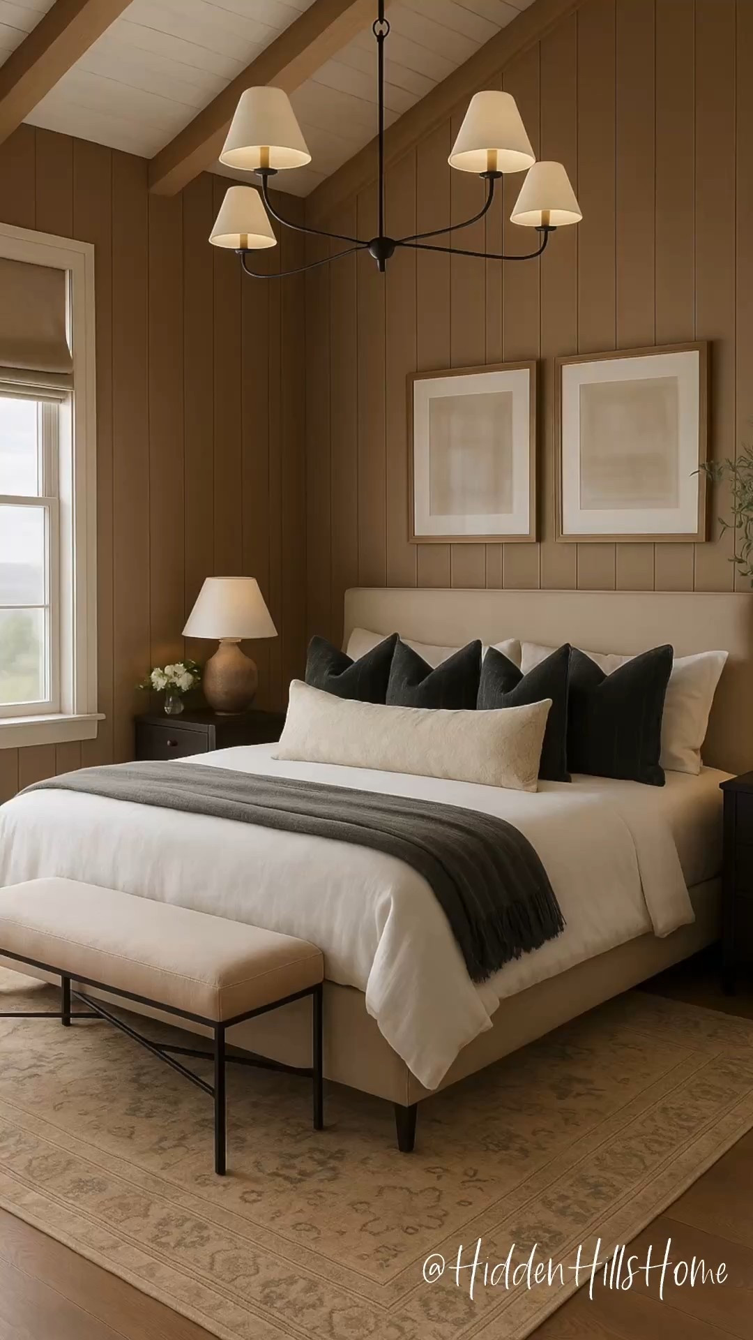 Modern traditional master bedroom mood board, bedroom design ideas, bedroom inspiration, bedroom decor
#bedroom wall color is SW tea chest

#LTKHome #LTKSeasonal #LTKSaleAlert