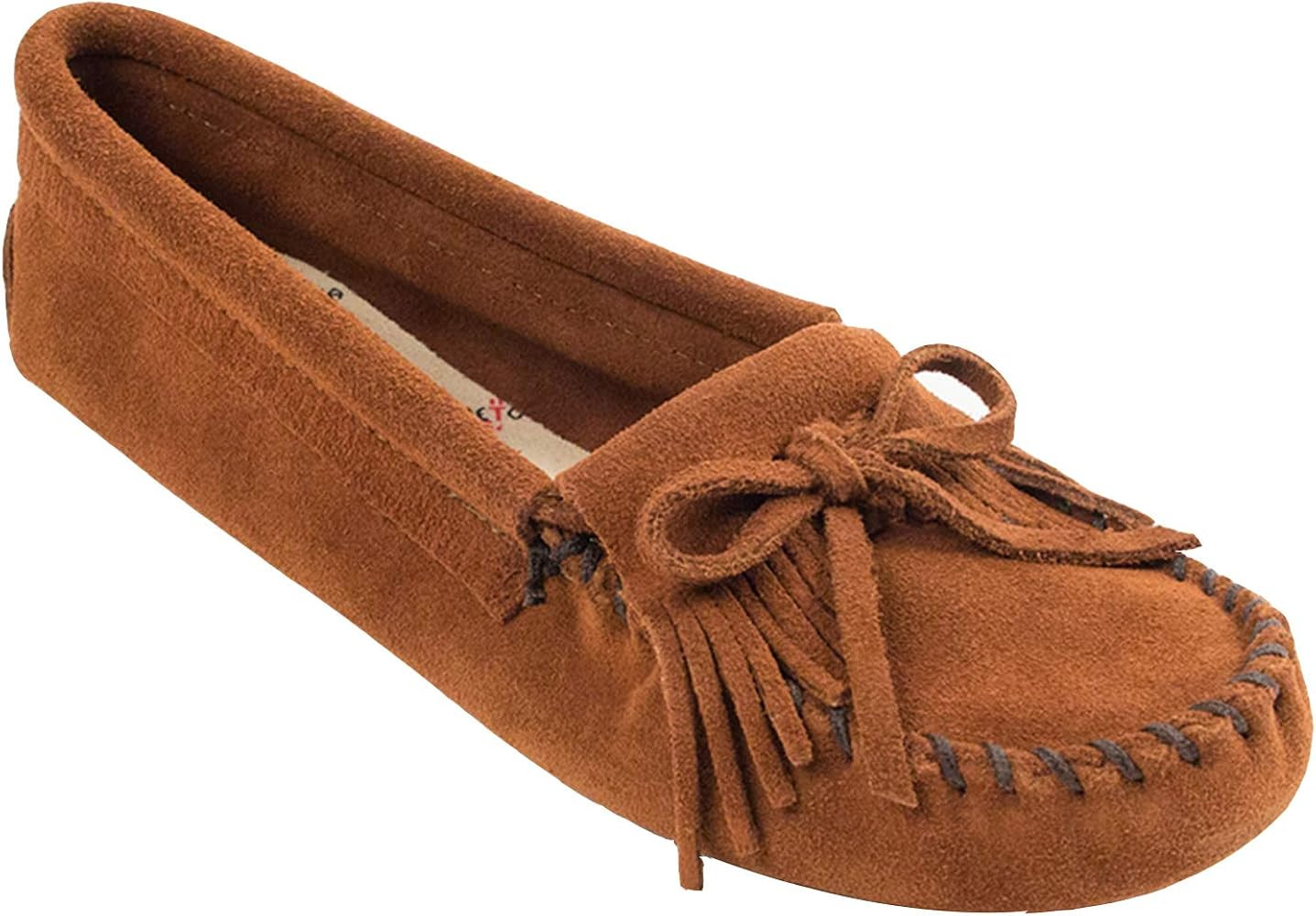 Minnetonka Women's Kilty Suede Softsole Moccasin | Amazon (US)
