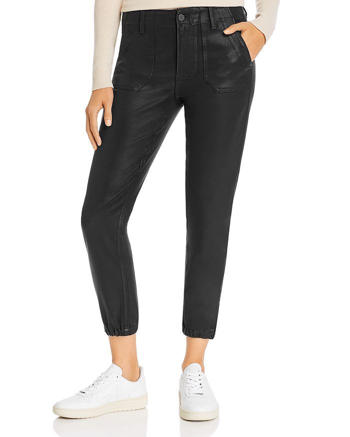 Mayslie Jogger Jeans in Black Fog Luxe Coating | Bloomingdale's (US)