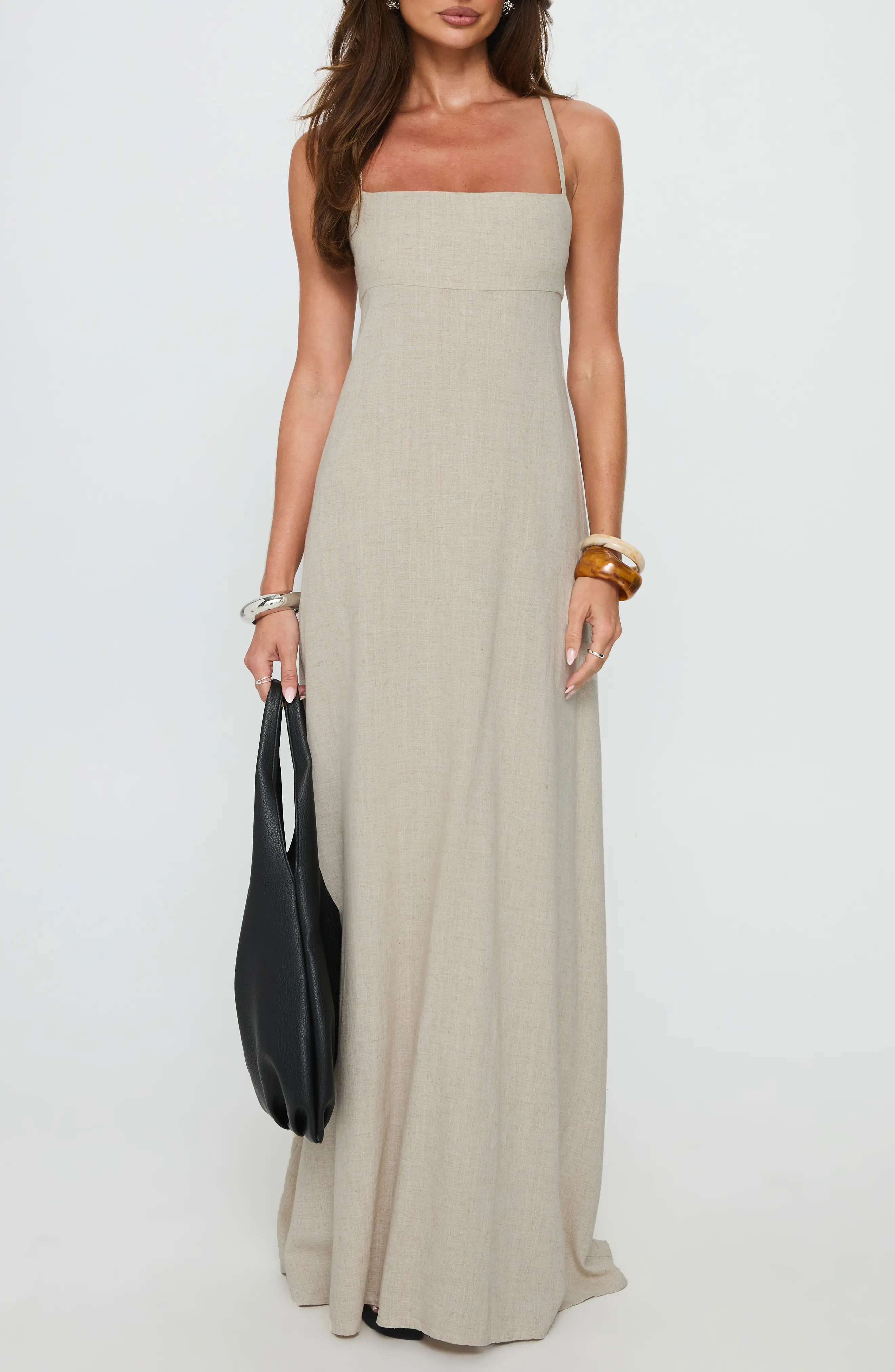 Princess Polly Solie Tie Back Maxi Dress (Women) | Nordstrom | Nordstrom