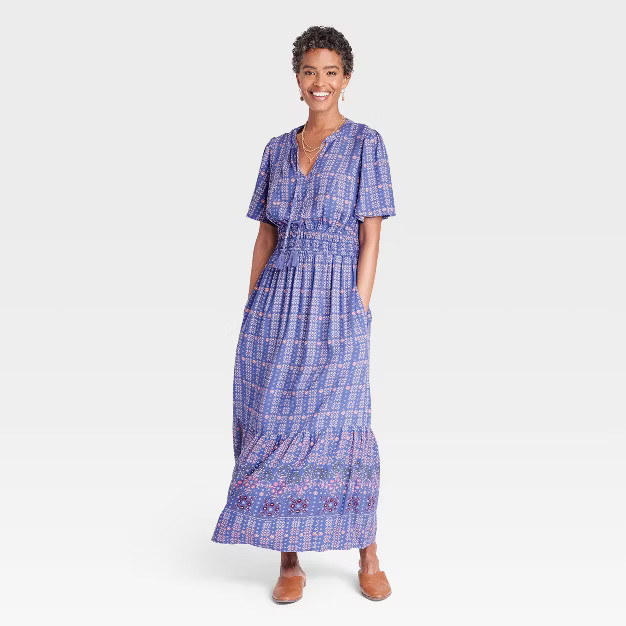 Women's Flutter Sleeve A-Line Dress - Knox Rose™ | Target