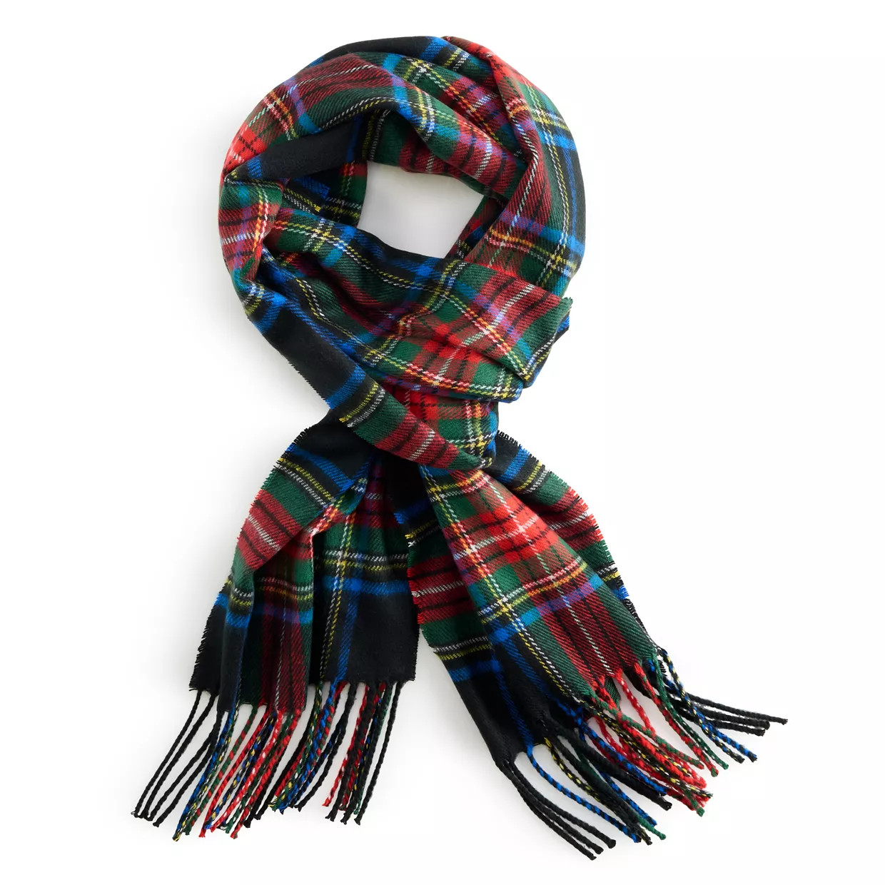 Women's Softer Than Cashmere Navy Classic Plaid Scarf | Kohl's