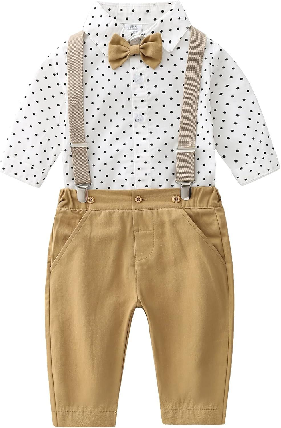 Boarnseorl Baby Boys Long Sleeve Gentleman Outfits Set | Amazon (US)