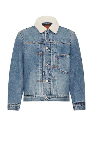 LEVI'S Lined Type I Trucker Jacket in Denim-Medium. - size S | Revolve Clothing (Global)