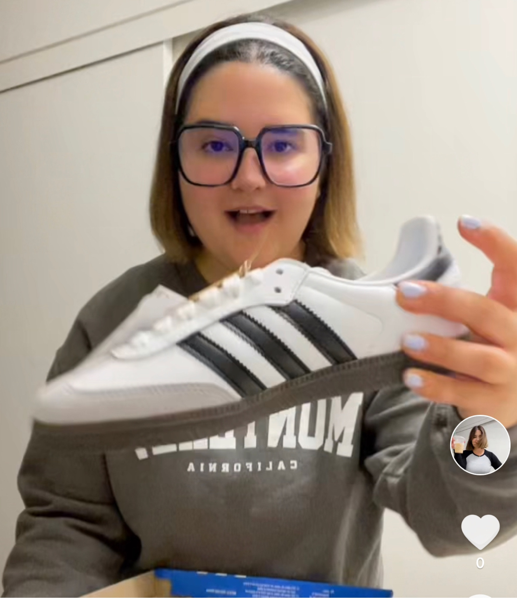 Cutie new oversized vintage style black eyeglasses frames with blue light blocking filter & my reaction to unboxing my dream sambas adidas shoes 🖤 🤍 🤓🫶🏼

#LTKU #LTKunder100 #LTKBacktoSchool