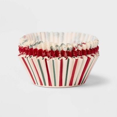 75pc Paper Snowflake and Holly Baking Cups - Wondershop™ | Target