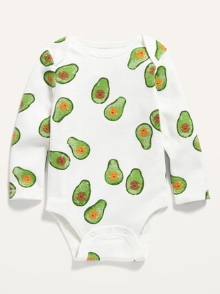 Unisex Printed Long-Sleeve Bodysuit for Baby | Old Navy (US)
