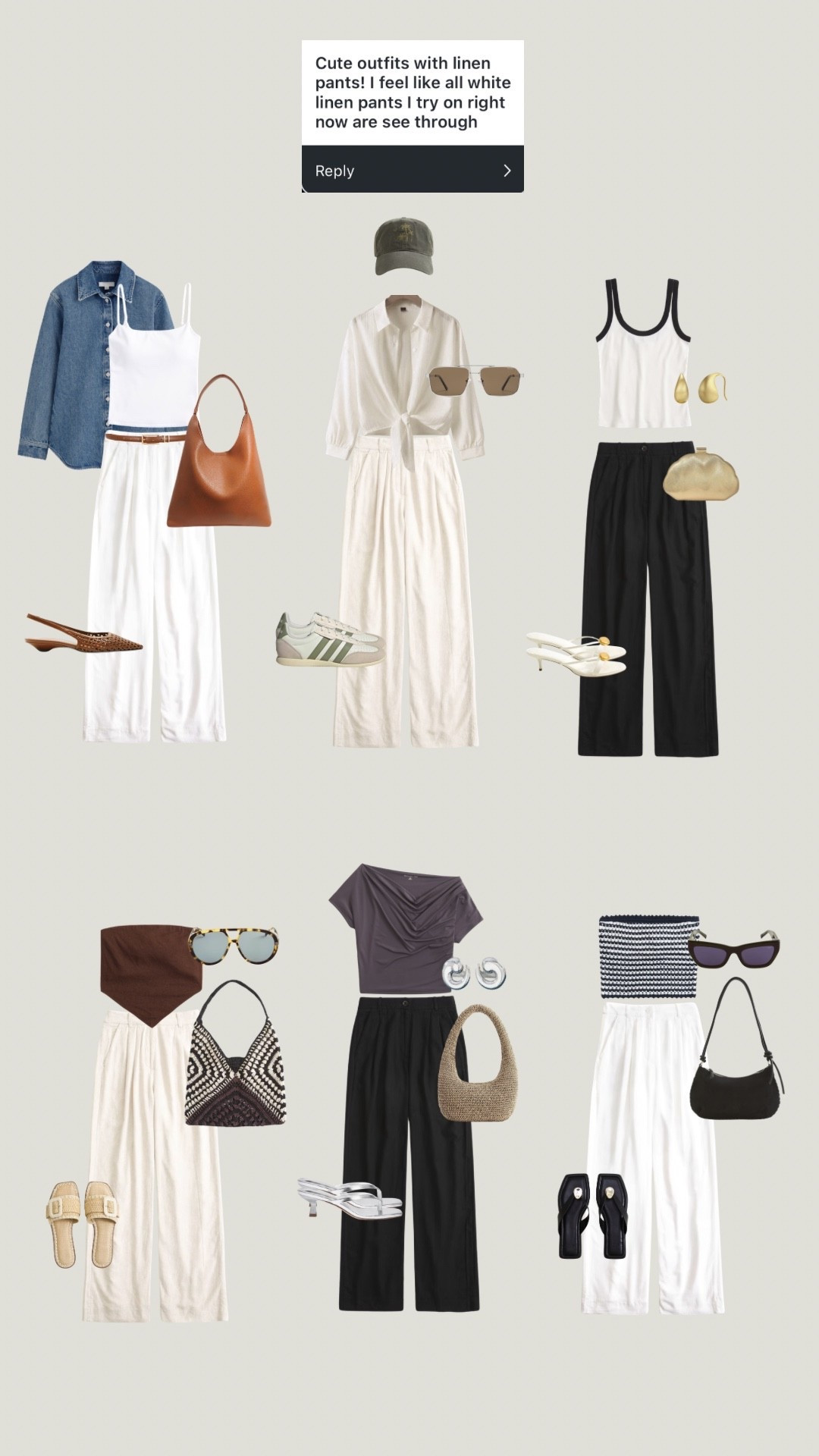 Linen pant outfit ideas 🤍 These are double lined and really the only brand I wear these days because they aren’t see-through

#LTKSeasonal #LTKSaleAlert #LTKTravel