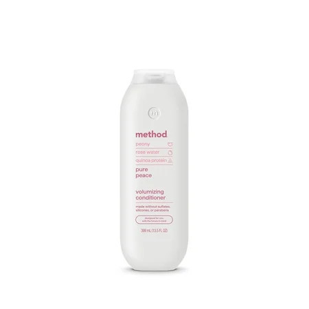 Method Volumizing Conditioner, Pure Peace, for Thicker, Fuller Looking Hair and Safe for Color-Treated Hair, Sulfate-Free, Paraben-Free and Cruelty-Free, 13.5 Fl Oz | Walmart (US)