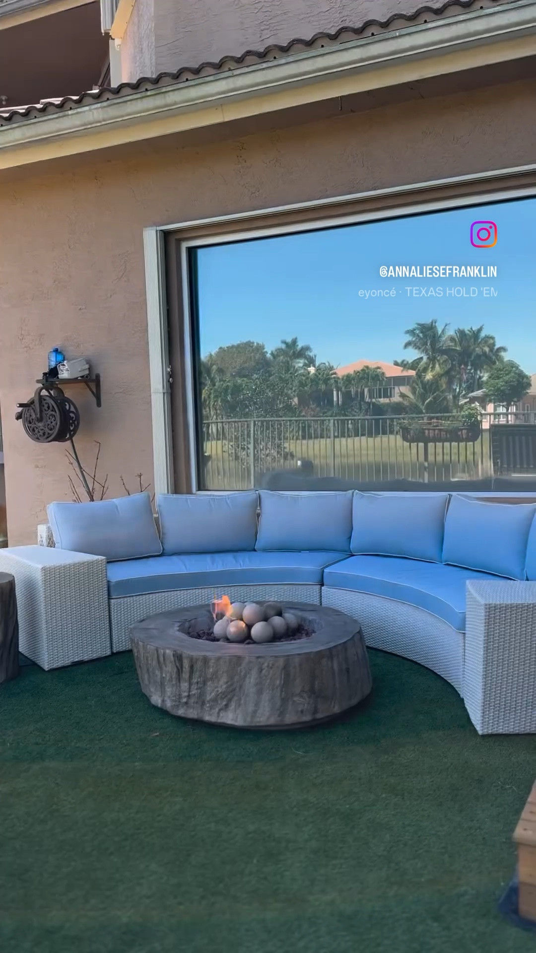 Home • home decor • fire pit • backyard style • outdoor sofa • outdoor furniture • root fire pit • outdoor living • 

#LTKhome #LTKfamily #LTKSeasonal