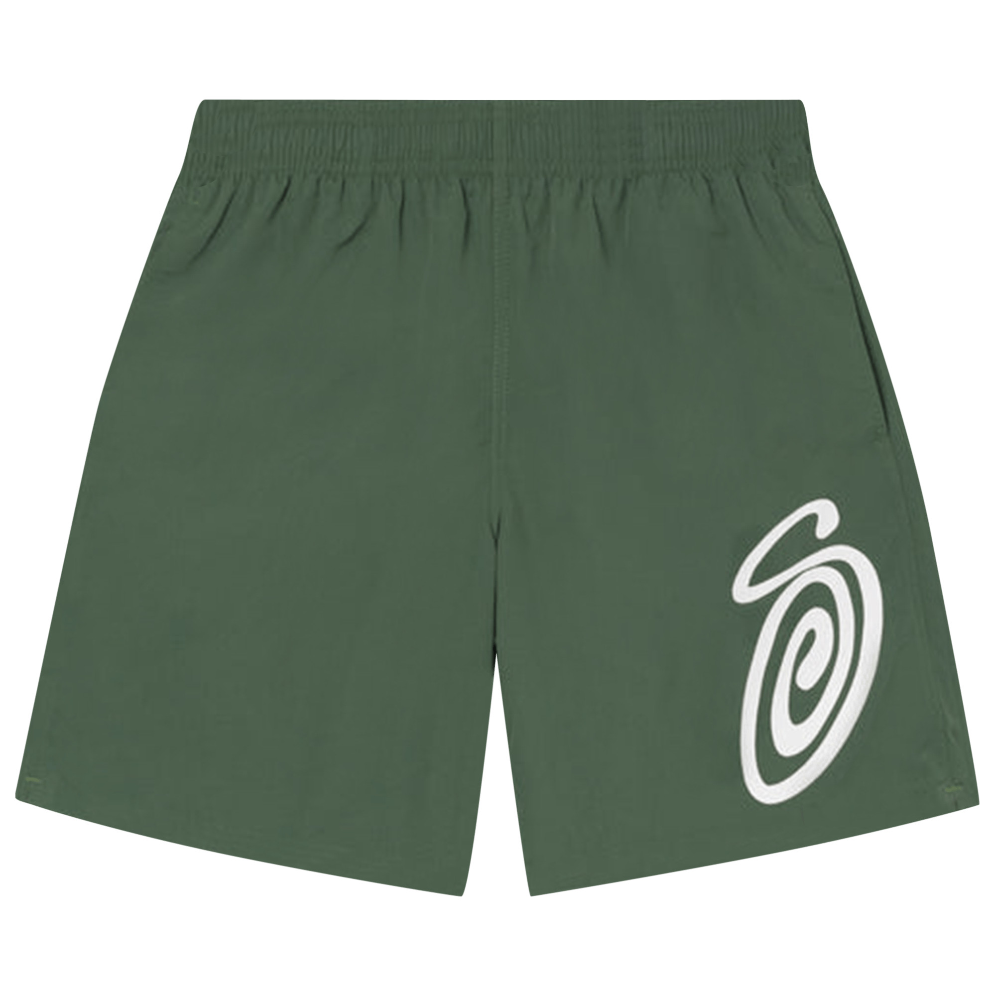 Stussy Curly S Water Short 'Pine' | GOAT