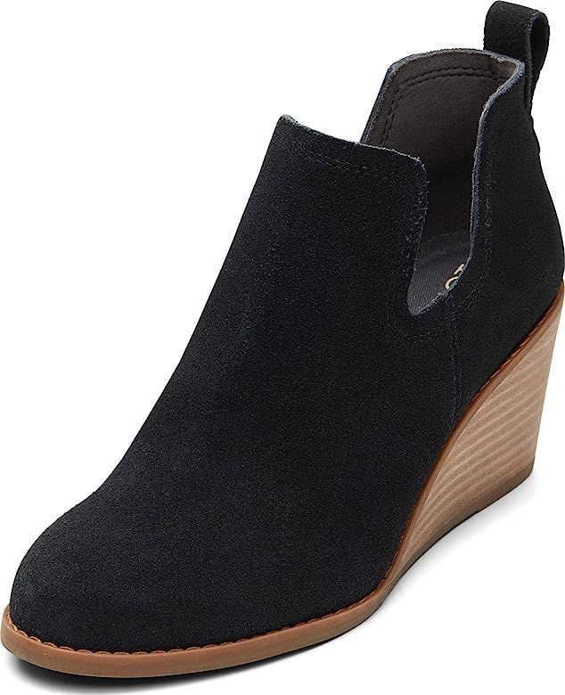 Amazon.com | TOMS Women's, Kallie Boot Black Suede 6 M | Shoes | Amazon (US)