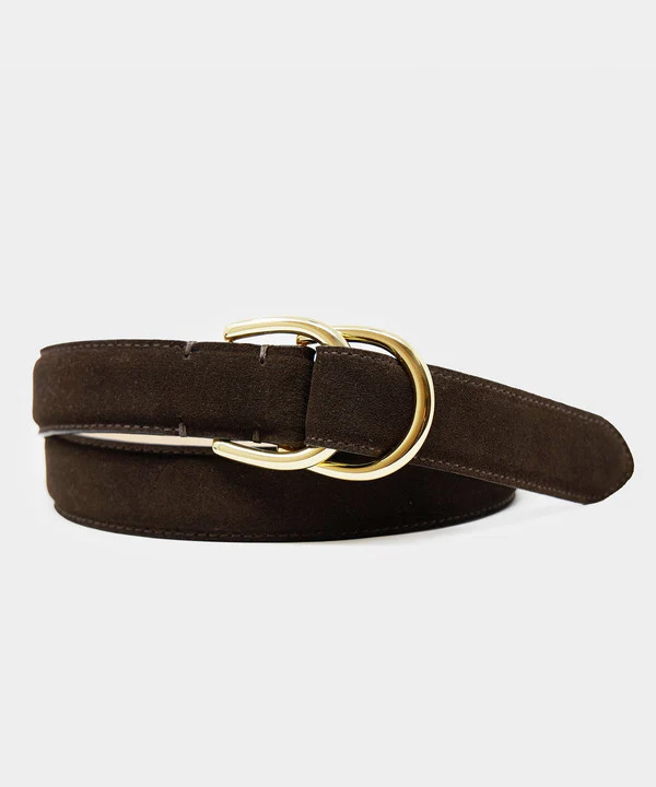Classic Suede Dress Belt in Tobacco | Todd Snyder