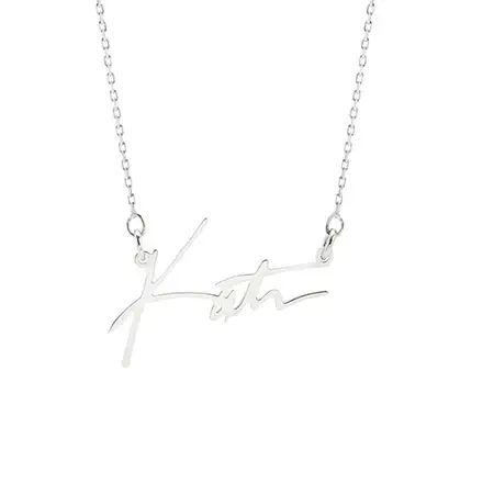 Custom Signature Silver Name Necklace | Eve's Addiction Jewelry