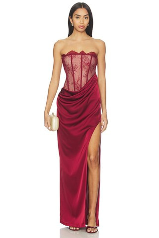 NBD Nalani Maxi Dress in Oxblood from Revolve.com | Revolve Clothing (Global)