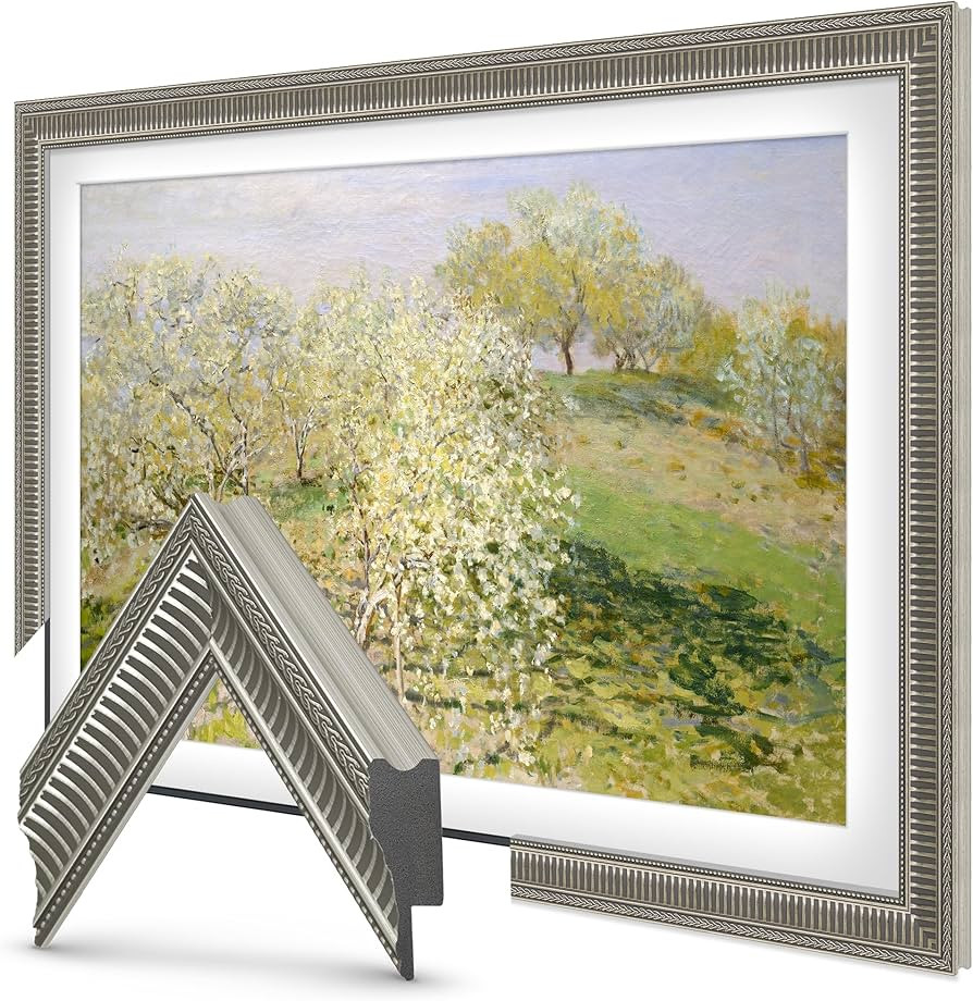Empire Silver 85" Slim Deco TV Frame - Compatible ONLY with Samsung The Frame TV and Pro TVs (Fit... | Amazon (US)