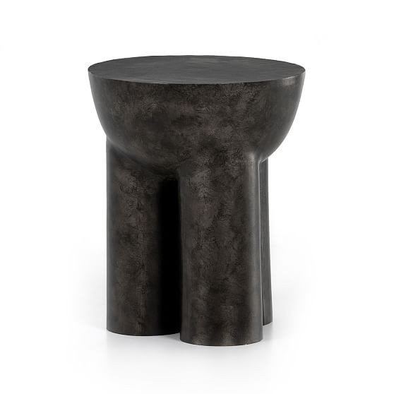 Sante End Table, Aluminum, Raw Black | West Elm (US)