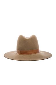 Janessa Leone Clay Hat in Brown,Neutrals | FWRD 