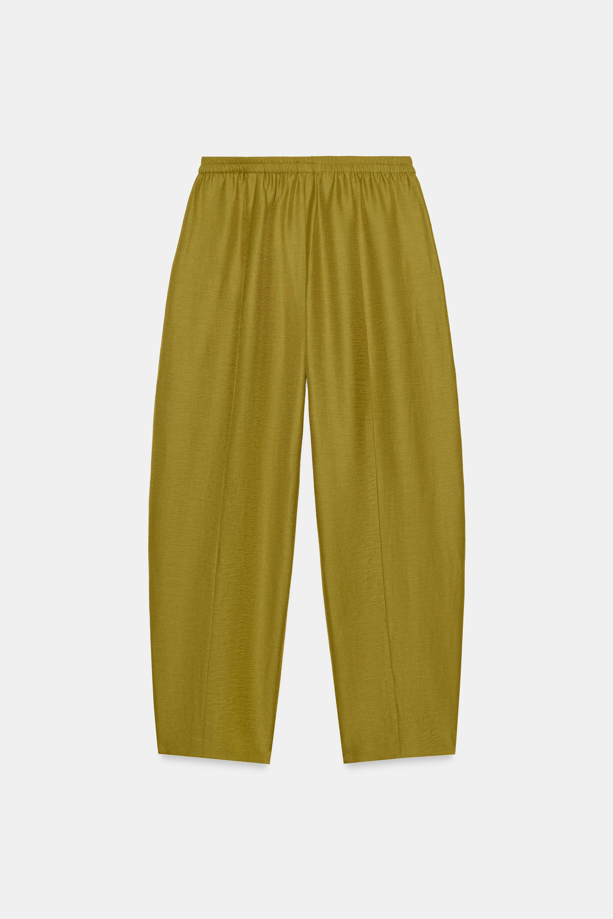 LINEN BARREL PANTS SET | Zara US