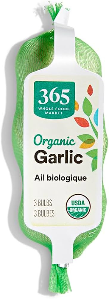365 by Whole Foods Market, Organic Garlic, 3 Count | Amazon (US)
