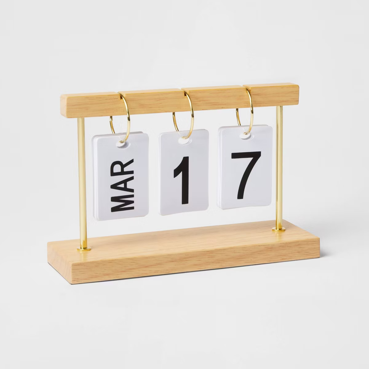 Rubber Wood Desk Calender Natural Wood - Threshold™ | Target