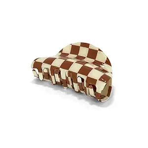 Two Oh One Checkered Hair Clip Claw Acrylic Strong Hold Women's Accessory for all Hair Type, Brow... | Amazon (US)