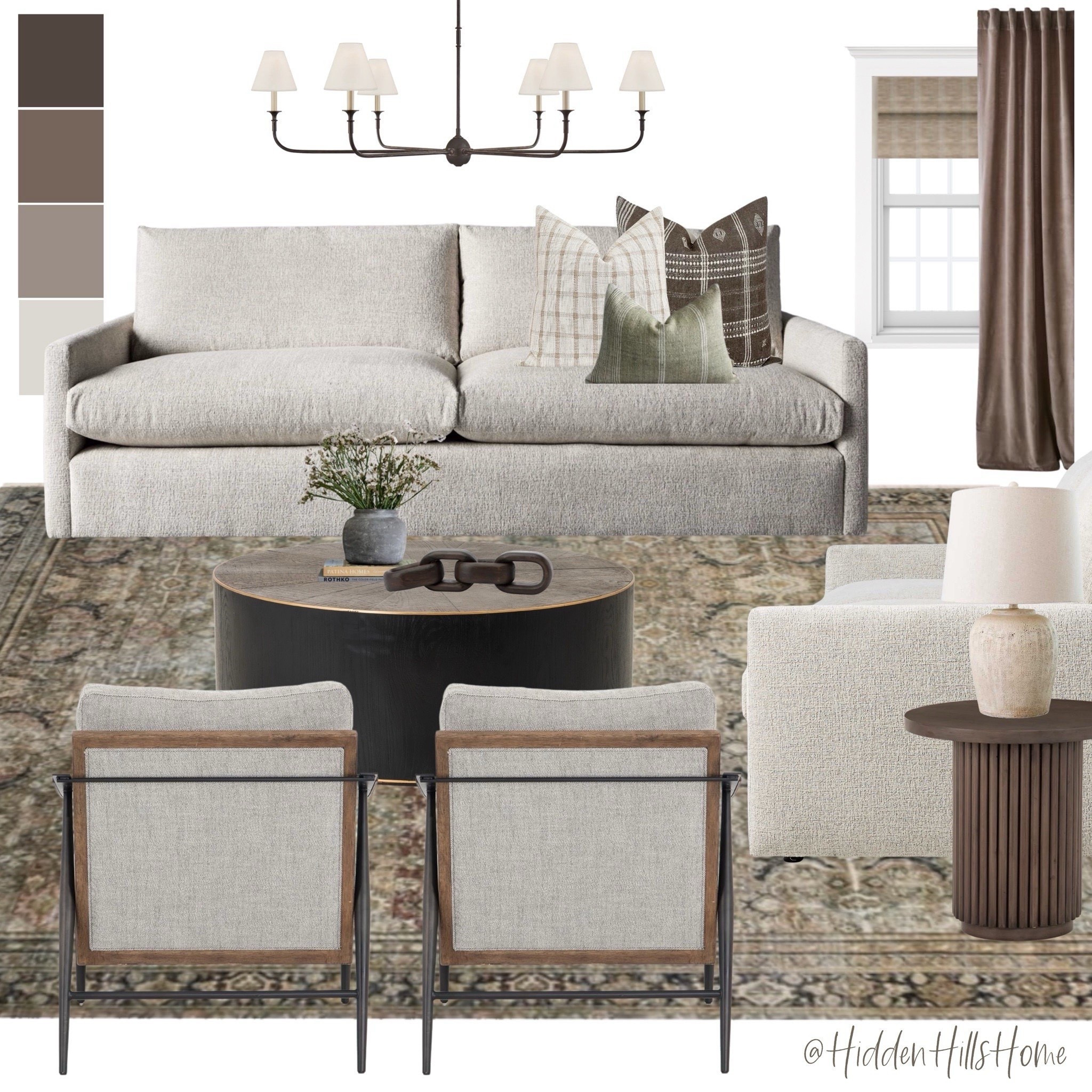 Living room mood board, family room design inspo, living room design, living room furniture, sofa, accent chairs, coffee table #livingroom



#LTKHome #LTKSaleAlert