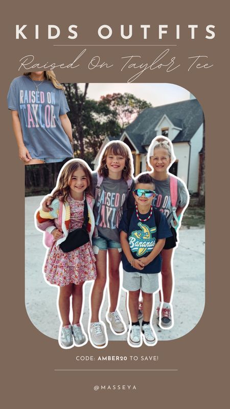 The twins tee is from Pink Lily! Use my code AMBER20 to save!

Taylor swift, graphic tees, casual style, spring outfits for kids 

#LTKstyletip #LTKfindsunder100 #LTKfindsunder50