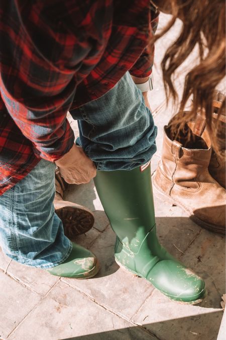Hunter Boots are CLASSIC, stylist and essential when working around the property. 

#LTKworkwear #LTKSeasonal #LTKhome