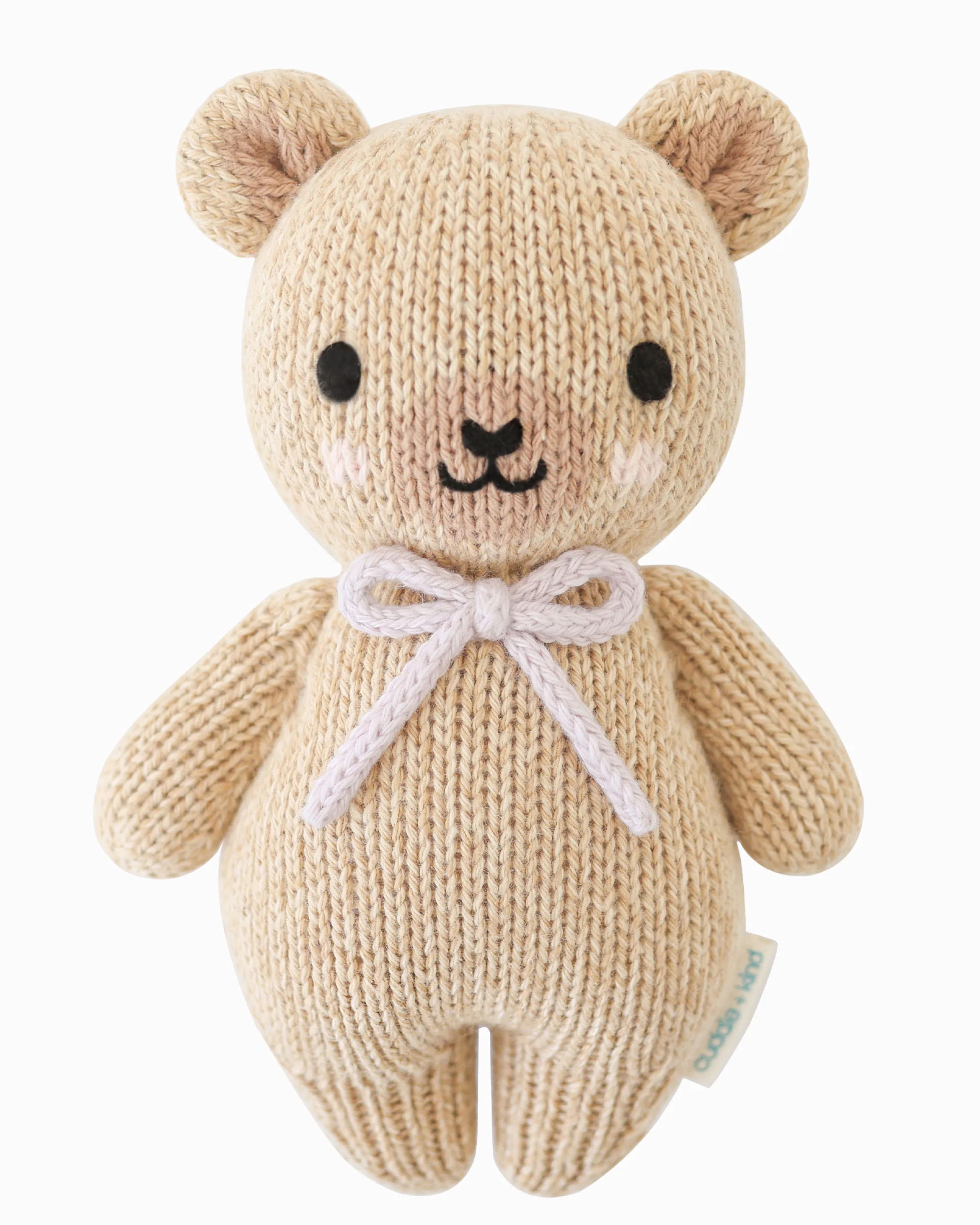 Baby honey bear (lavender bow) | cuddle+kind
