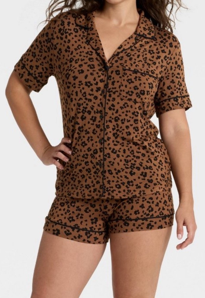 I am obsessed with these pajamas. The least frumpy button-down pajamas I’ve found. They are so soft and $25!
